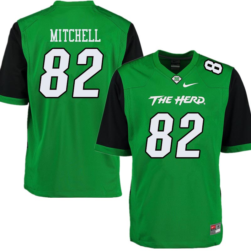 Men #82 Cody Mitchell Marshall Thundering Herd College Football Jerseys Sale-Green - Click Image to Close